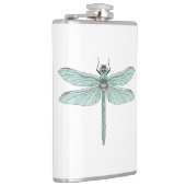 Flasques dragonfly insecte Vinyl Wrapped Flask (Droite)