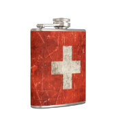 Flasques Drapeau âgé et rayé de cru de la Suisse (Droite)