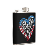 Flasques Drapeau américain - Coeur de football féminin (Droite)