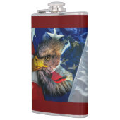 Flasques Drapeau américain du loup d'aigle chauve (Gauche)
