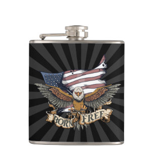Flasques Drapeau américain Eagle chauve patriotique souten
