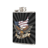 Flasques Drapeau américain Eagle chauve patriotique soutenu (Gauche)