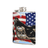 Flasques Drapeau américain et conception de moto (Gauche)