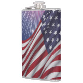 Flasques Drapeau américain et feux d'artifice (Gauche)