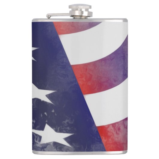 Flasques Drapeau américain Grunge (Devant)