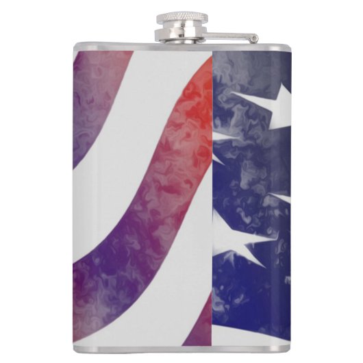 Flasques Drapeau américain Grunge (Dos)