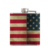 Flasques Drapeau américain grunge affligé (Dos)