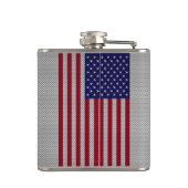 Flasques Drapeau américain sur la fibre de carbone (Dos)