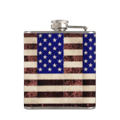 Flasques Drapeau américain Vintage Grunge (Dos)
