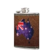 Flasques Drapeau australien et carte #2 (Gauche)