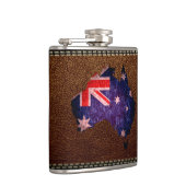 Flasques Drapeau australien et carte #2 (Droite)