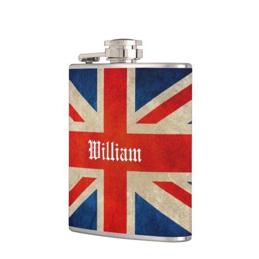 Flasques Drapeau BRITANNIQUE Union Jack - nom fait sur (Gauche)