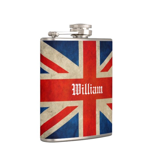 Flasques Drapeau BRITANNIQUE Union Jack - nom fait sur (Droite)