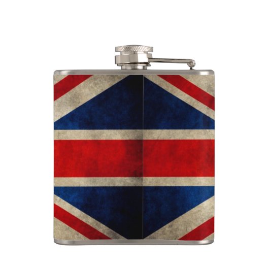 Flasques Drapeau BRITANNIQUE Union Jack - nom fait sur (Dos)