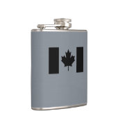 Flasques Drapeau canadien élégant en noir (Droite)