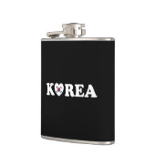 Flasques Drapeau coréen Love Heart (Gauche)