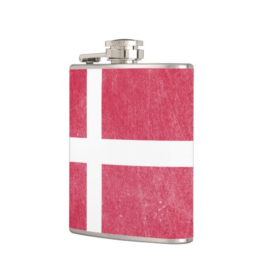 Flasques Drapeau Danemark Grunge (Gauche)