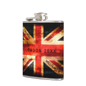 Flasques drapeau d'Angleterre Londres voyage vacances 4 nom (Gauche)