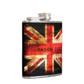 Flasques drapeau d'Angleterre Londres voyage vacances 4 nom (Droite)