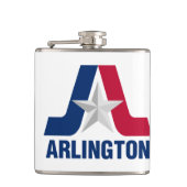 Flasques Drapeau d'Arlington, Texas Flask (Devant)