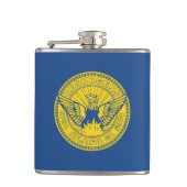 Flasques Drapeau d'Atlanta, Géorgie Hip Flask (Devant)