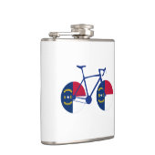 Flasques Drapeau de Caroline du Nord à vélo (Droite)