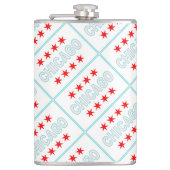 Flasques Drapeau de Chicago (Devant)