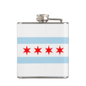 Flasques Drapeau de Chicago, Illinois Hip Flask (Dos)