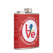 Flasques Drapeau de coeur de l'Amour Azoréen Valentine Pers (Droite)