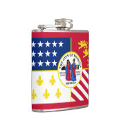 Flasques Drapeau de Detroit, Michigan Hip Flask (Droite)