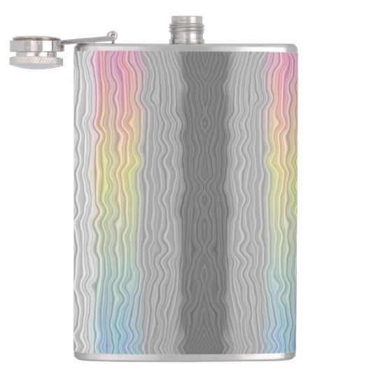 Flasques Drapeau de fierté Demifluid Abstrait Groovy Boho T (Ouvert)