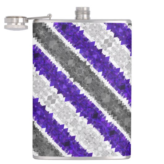 Flasques Drapeau de fierté Greygender Boho Géométrique Mod  (Ouvert)