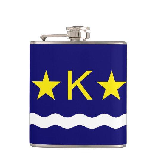 Flasques Drapeau de Kinshasa, Congo Hip Flask (Devant)