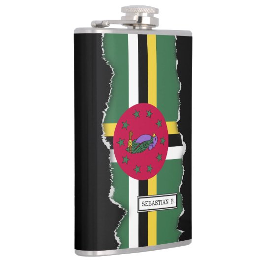 Flasques Drapeau de la Dominique (Droite)