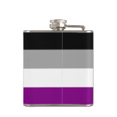 Flasques Drapeau de la fierté asexuelle (Dos)