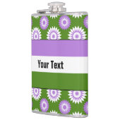 Flasques Drapeau de la fierté queer avec motif de fleurs ve (Gauche)