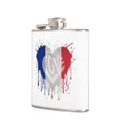 Flasques Drapeau de la France amour (Gauche)