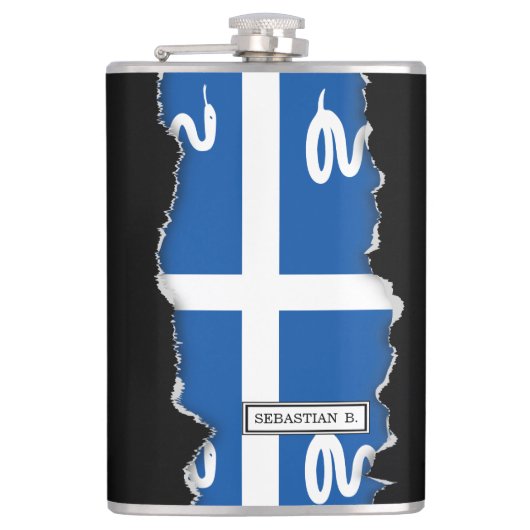 Flasques Drapeau de la Martinique (Devant)