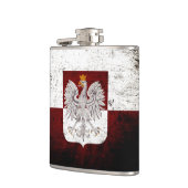Flasques Drapeau de la Pologne Black Grunge (Gauche)