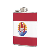 Flasques Drapeau de la Polynésie française (Gauche)