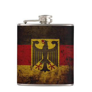 Flasques Drapeau de l'Allemagne Black Grunge