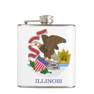 Flasques Drapeau de l'Illinois
