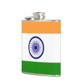 Flasques Drapeau de l'Inde Fiole enveloppée de vinyle (Gauche)
