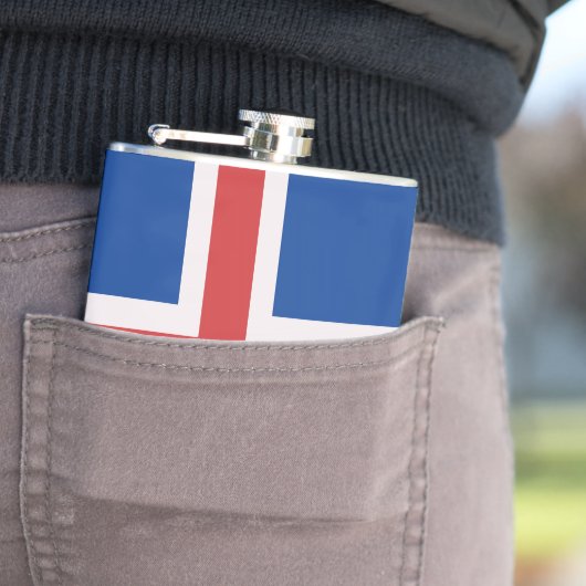 Flasques Drapeau de l'Islande (En situation)