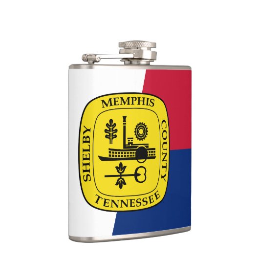 Flasques Drapeau de Memphis, Tennessee Hip Flask (Droite)