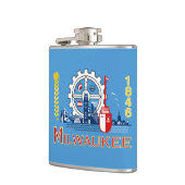 Flasques Drapeau de Milwaukee, Wisconsin (Gauche)