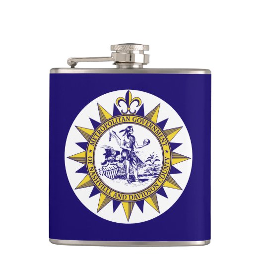 Flasques Drapeau de Nashville, Tennessee Flask (Devant)