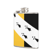 Flasques Drapeau de Norfolk Hip Flask (Gauche)