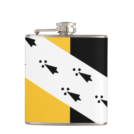 Flasques Drapeau de Norfolk Hip Flask (Devant)