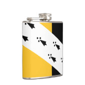 Flasques Drapeau de Norfolk Hip Flask (Droite)